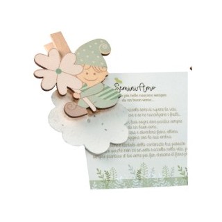 Four-leaf clover gift tag...