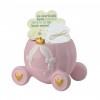 Pink Ceramic Princess Carriage With Plantable Paper - 2 Pcs