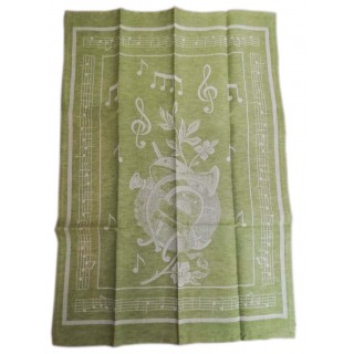 Linen Blend Tea Towel With...
