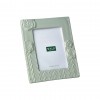 Ceramic Photo Frame With Relief Roses - Sage Green