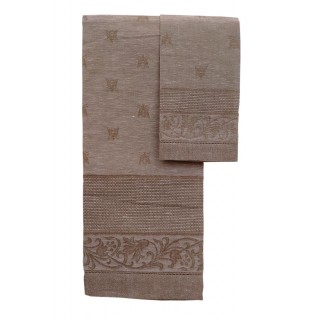 Pair Of Pure Linen Towels -...