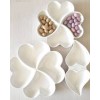 Heart-Shaped Container In Bone China - White