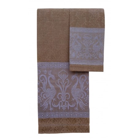 Pair Of Pure Linen Towels -...