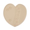 Heart Shaped Ceramic Trivet -Dove Gray Colour
