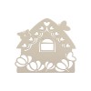 Favor Trivet Little House With Perforated Metal Butterflies