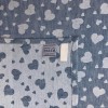 Tea Towel -Blend Linen - Avio Color - Hearts decoration