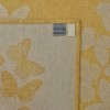 TeaTowel - Linen Blend - Yellow Color - Butterflies Decor