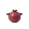 Pot with Plum-colored Lid