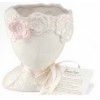 Flower Cachepot - Porcelain With Plantable Paper - White